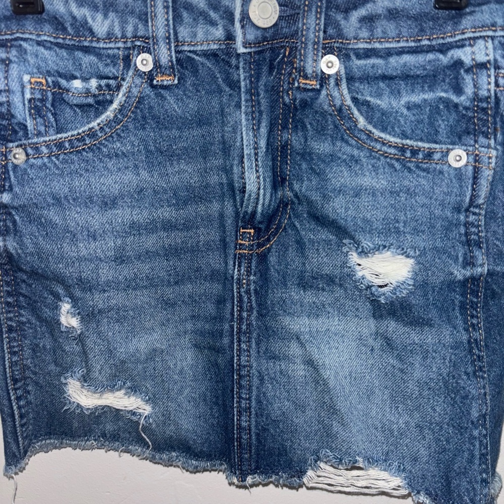 Gap Distressed Blue Denim Skirt| Girls